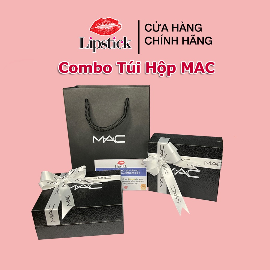 Hộp Quà , Túi Hãng MAC kèm thiệp làm quà tặng,phụ kiện cho son MAC