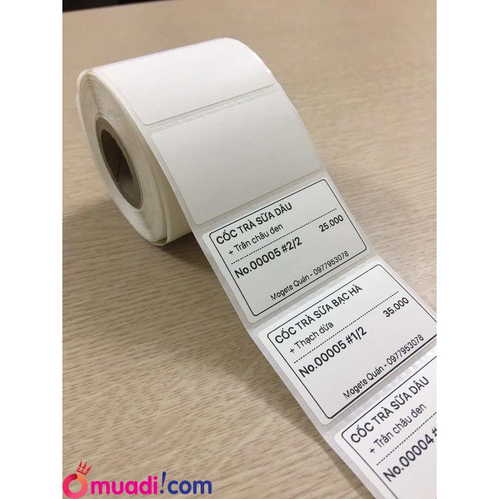 Giấy in tem khô 50*30 / khổ 40*30 /khổ 35*22