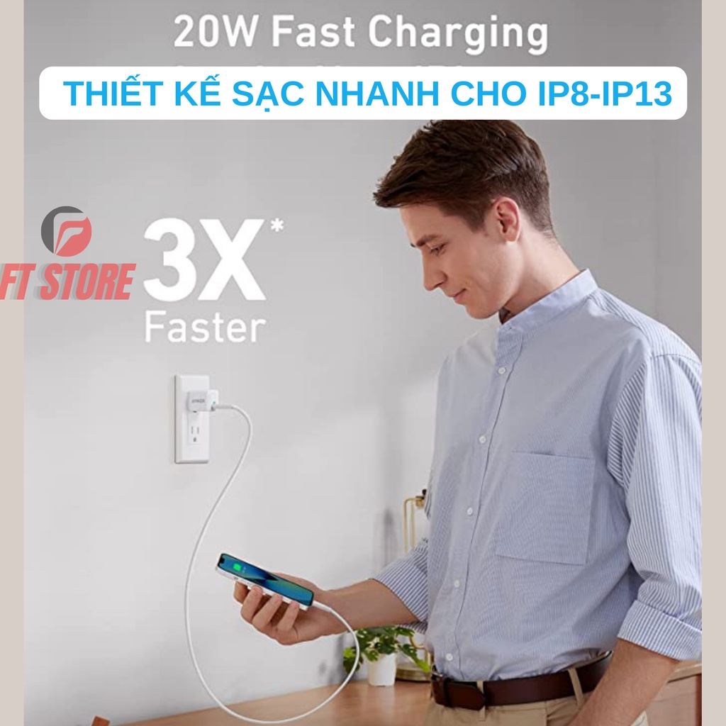 Củ Sạc Nhanh Anker PowerPort III Nano 20W-A2633