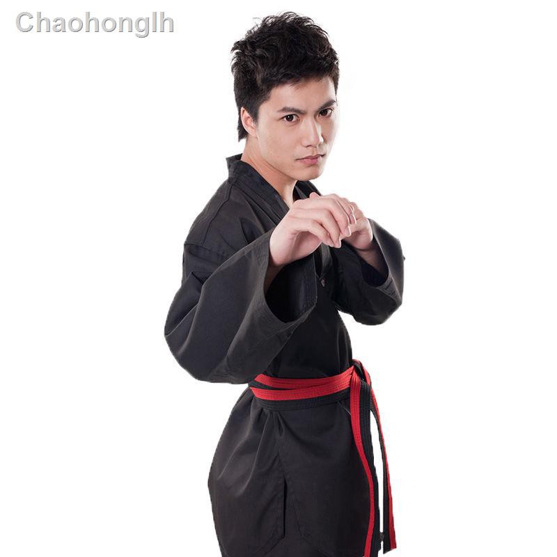 Bộ Đồng Phục Tập Võ Taekwondo Màu Đen Cho Người Lớn