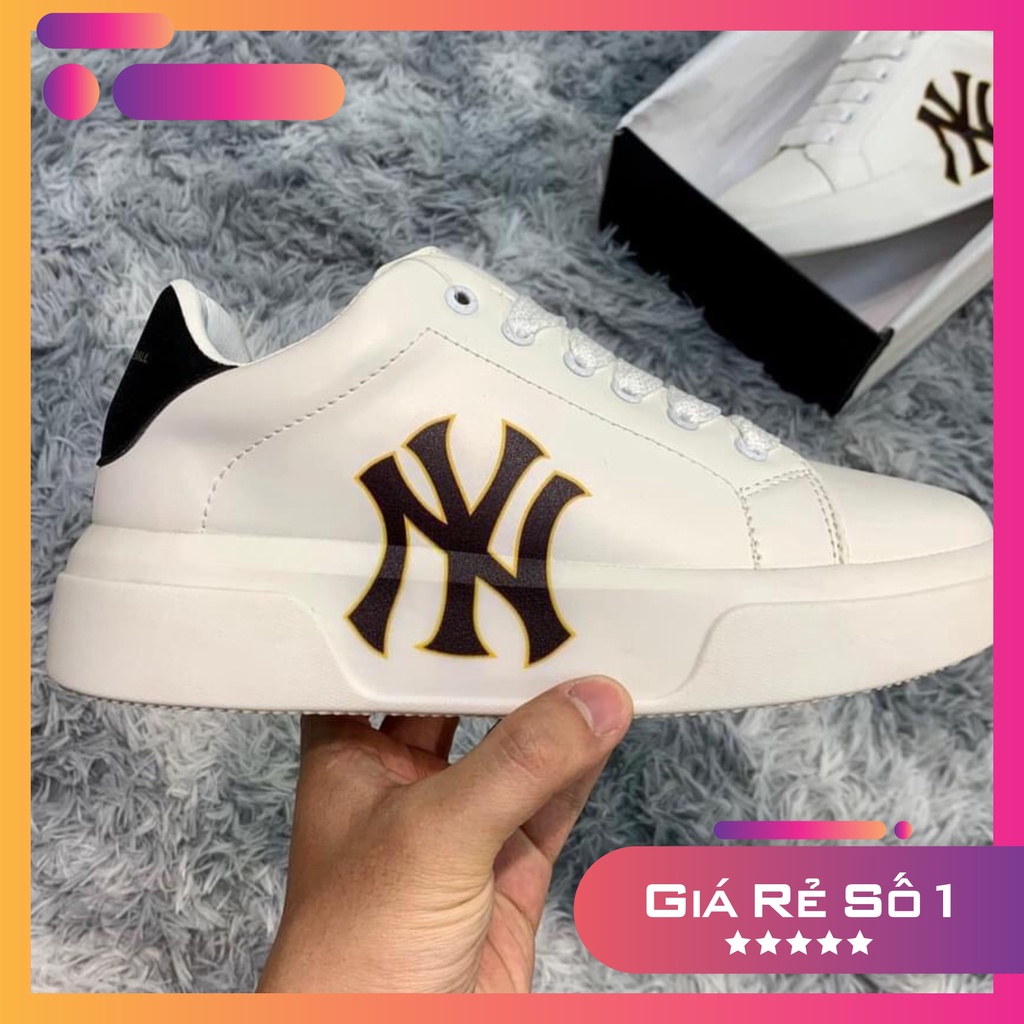 Giày Thể Thao Nam Nữ Mc queen NY, Giày MLB NY Gót da lộn Cao cấp(Hàng chất)