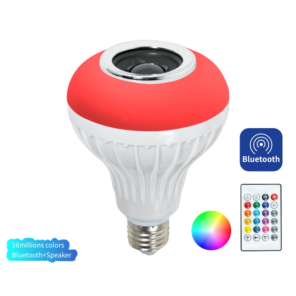 [PST]Wireless Bluetooth E27 B22 LED Light Bulb Music Playing Lamp with Remote Control