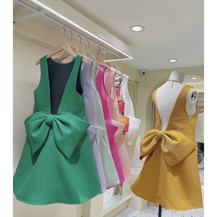 ➖Đầm suông baby doll nơ lưng xinh xỉu ạ 🍃