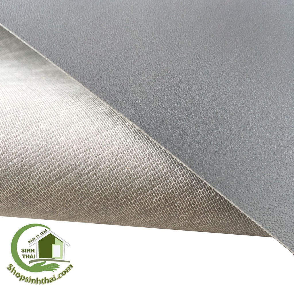 Phông nền chụp hình ảnh bằng vải giả da PVC màu xám có vân, vải da may túi, làm dép, bọc ghế sofa
