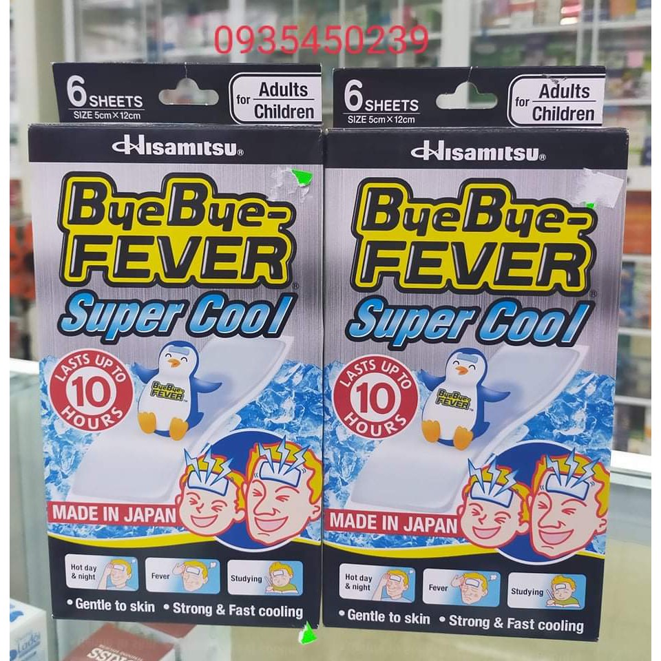 MIẾNG DÁN HẠ SỐT NGƯỜI LỚN BYE BYE FEVER COOL