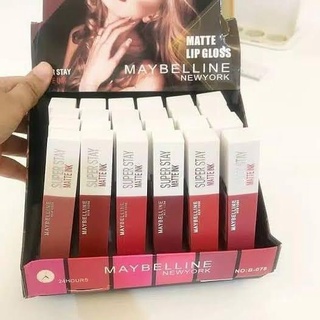 MAYBELLINE Giảm Giá Tuần 1 Dozen Son Lì Có Thể Viết Lên Môi / 12 Son Kem APQ