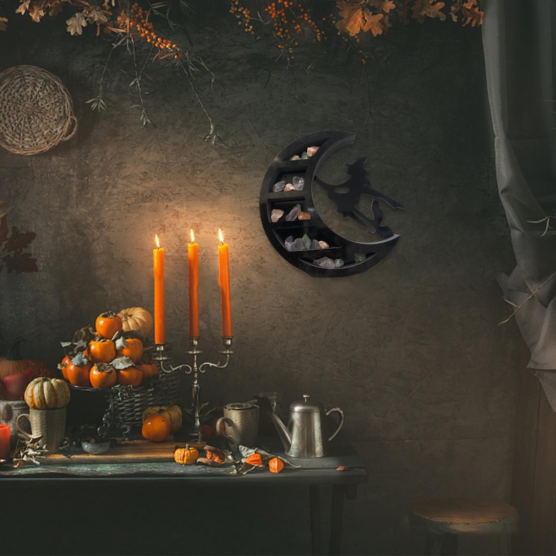 Giá Đỡ Trang Sức Gắn Tường Hình Mặt Trăng Độc Đáo Trang Trí Phòng Khách