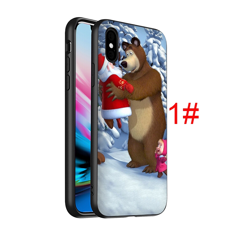 Ốp Điện Thoại Dẻo Họa Tiết Hoạt Hình Masha And The Bear Cho Iphone 11 Pro Xs Max Xr X 8 7 6s 6 Plus 5s 5 Se 2020 D59