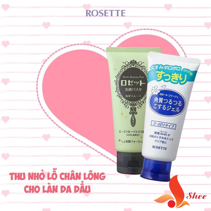 (Size lớn 180g) Tẩy Tế Bào Chết Rosette Nhật Bản mẫu mới