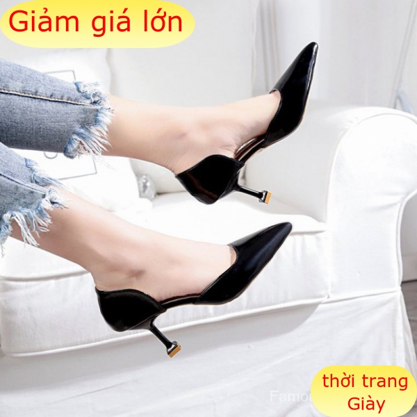 Giày Cao Gót 7.5cm Mũi Nhọn Thời Trang Dành Cho Nữ