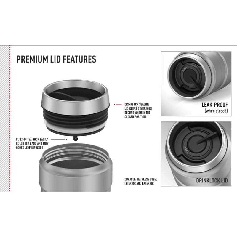 LY GIỮ NHIỆT THERMOS Stainless King Travel Tumblers 470ml [HÀNG MỸ]