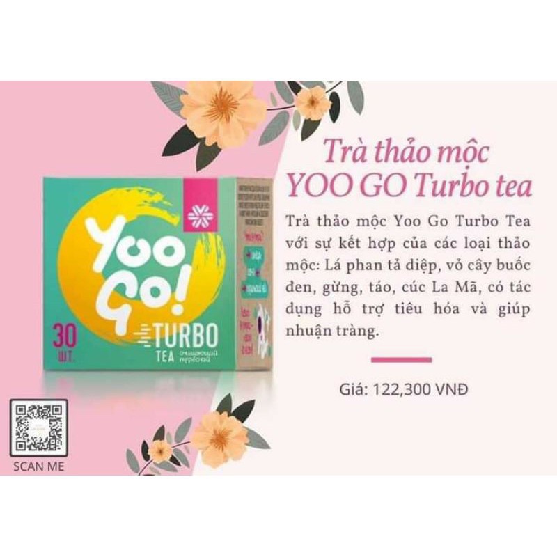 [COMBO 2] Trà thảo mộc 💥 YooGo TurboTea siberian 💥 Trà thải mỡ thừa giảm cân