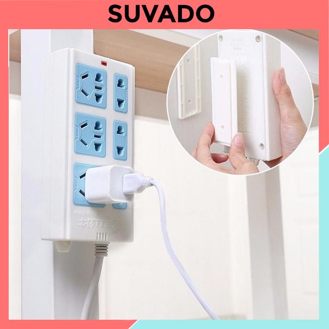 Miếng Dán Tường Treo Ổ Cắm Điện, Treo cục phát wifi, remote Thanh Giữ Ổ Điện Xoay 360 chịu lực Độ tháo lắp F443 SUVADO