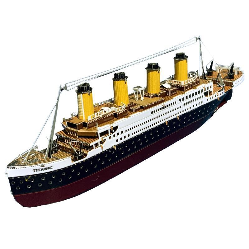 Mô Hình Tàu Titanic 3d Bằng Thép Không Gỉ Nhiều Màu Sắc