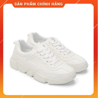Freeship - Đổi trả 30 ngày - Giày thể thao nữ đế cao su đúc nguyên khối màu trắng - Giày BQ chính hãng
