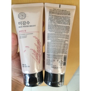 Sữa Rửa Mặt Làm Sáng Da RICE WATER BRIGHT CLEANSING FOAM