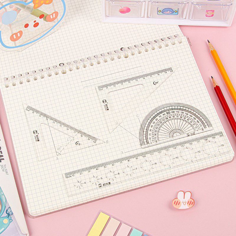 BỘ EKE ĐO ĐỘ HÌNH ĐẸP :THƯỚC DÀI 15cm -HÀNG ĐẸP .