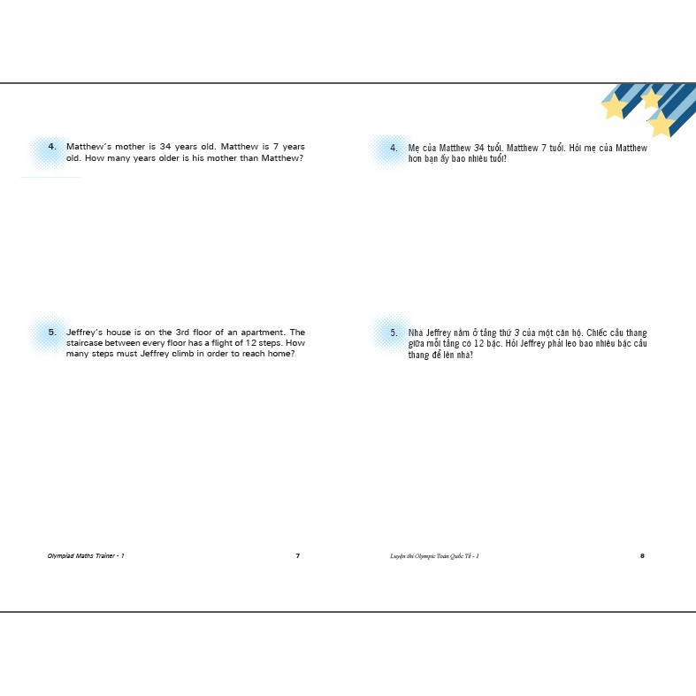 Sách: Luyện Thi Olympic Toán Quốc Tế 1 - Tổng hợp đề thi Toán cho trẻ 7-8 tuổi | BigBuy360 - bigbuy360.vn