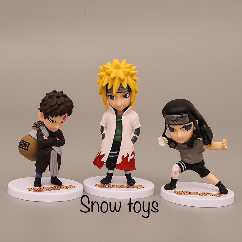 Mô hình Naruto - 12 mẫu tùy chọn: Kakashi Minato Gaara Rock Lee Neji Sasuke Shikamaru Itachi Deidara Sasori - Cao 12cm