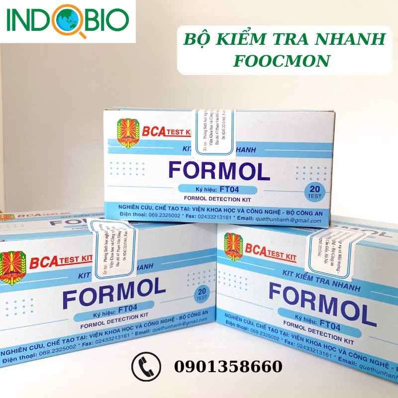 KIT KIỂM TRA NHANH FOOCMON  FT04 BCA - VIỆT NAM