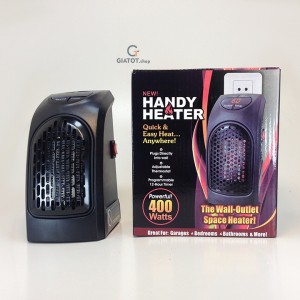 Quạt sưởi ấm mini, máy sưởi mini tiết kiệm điện Handy Hearter 400W, cắm điện trực tiếp