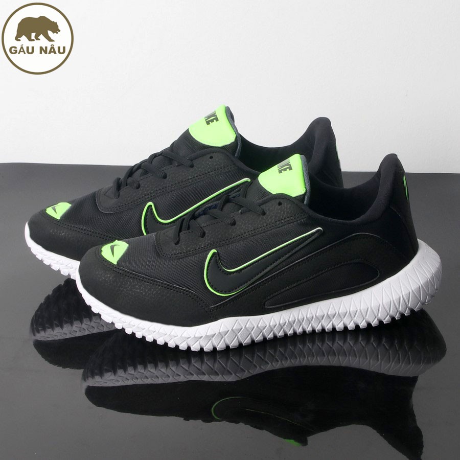 [ Mã FAMANU93 giảm 10% đơn 0đ ] Giày sneaker thể thao đen móc trắng siêu rẻ GN298 Gấu Nâu