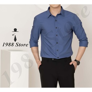 Áo sơ mi nam dài tay SD-06 (Màu xanh đậm)