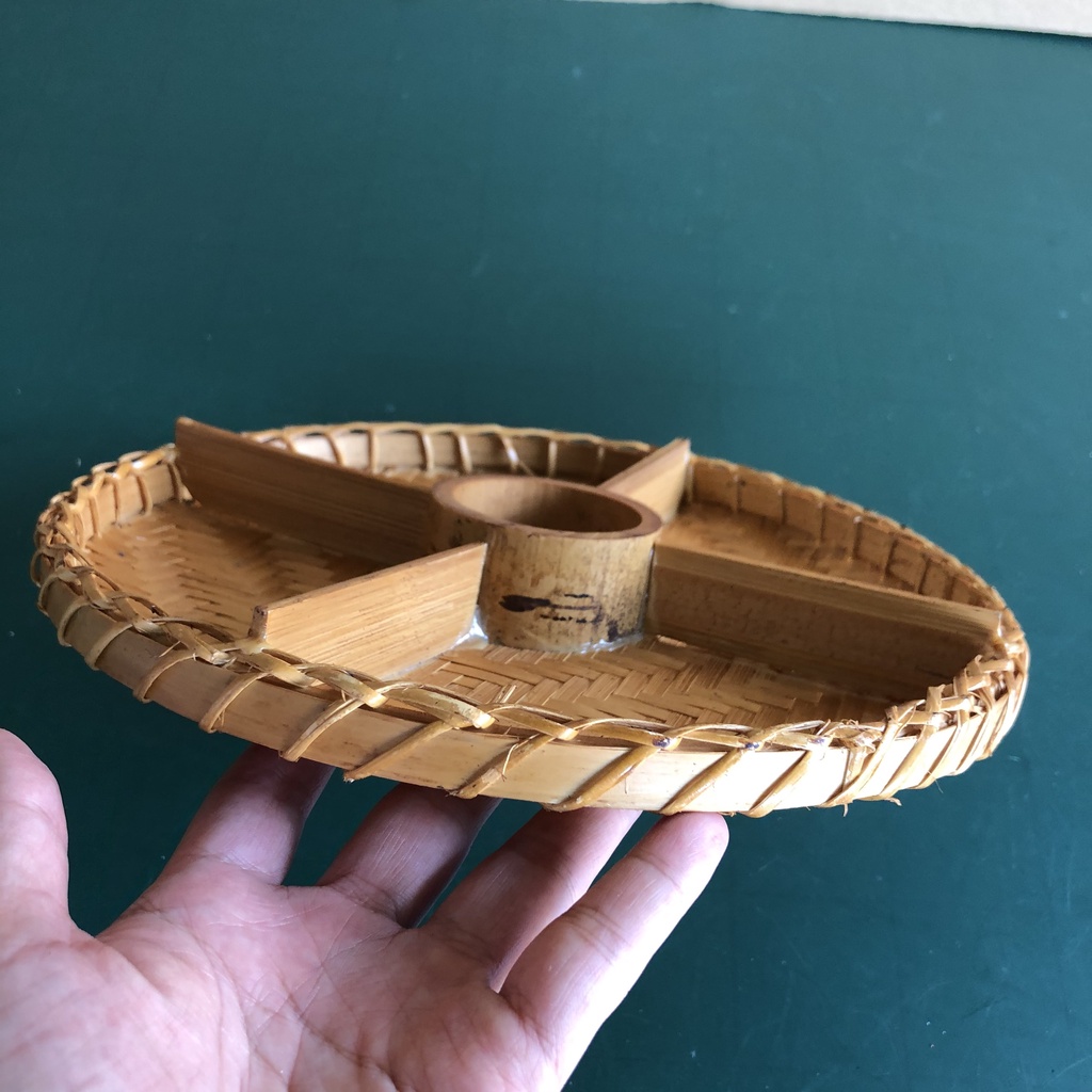 Khay tre, mẹt tre chia ngăn đựng bánh kẹo, mứt Tết decor trang trí Trung Thu, trang trí Tết