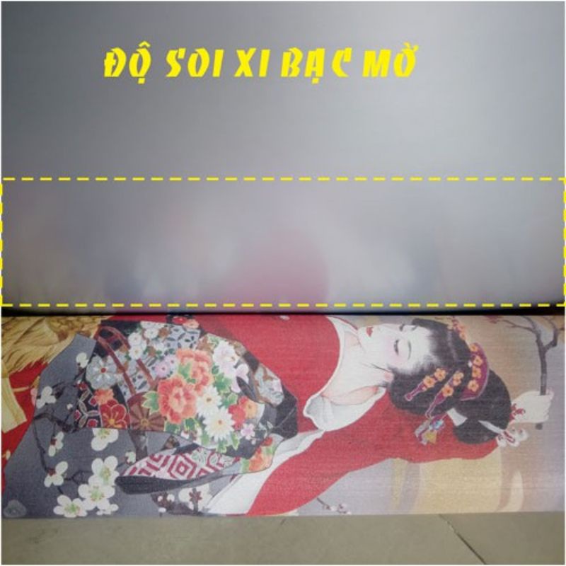 Decal xi inox gương, đề can gương xi vàng,