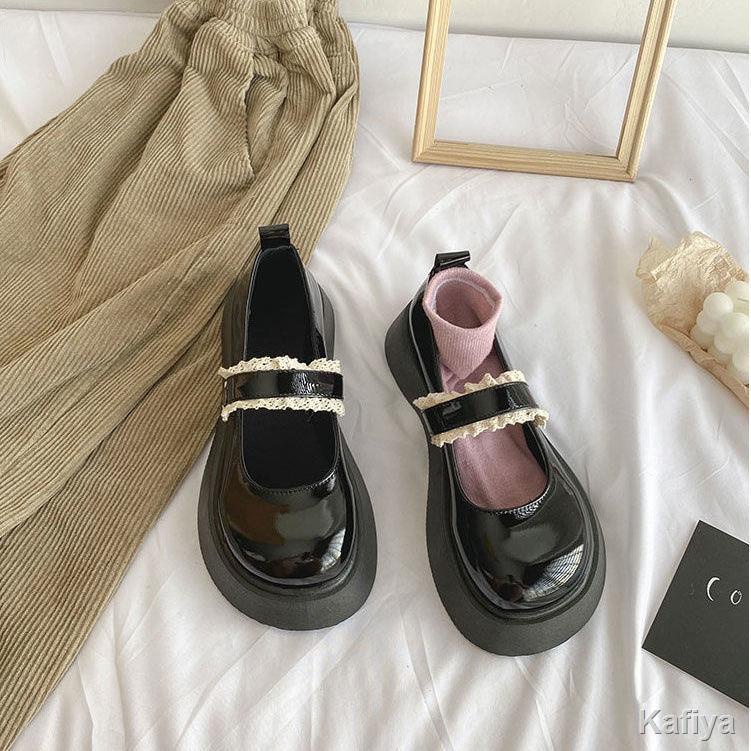 Cổ điển Mary Jane giày da nhỏ nữ mùa hè  mới cô gái đầu tròn đầu mềm với váy dày đáy Nhật Bản jk giày đơn đầu lớn | BigBuy360 - bigbuy360.vn