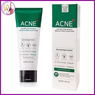Sữa rửa mặt some by mi ngăn ngừa mụn thâm miracle acne hàn quốc