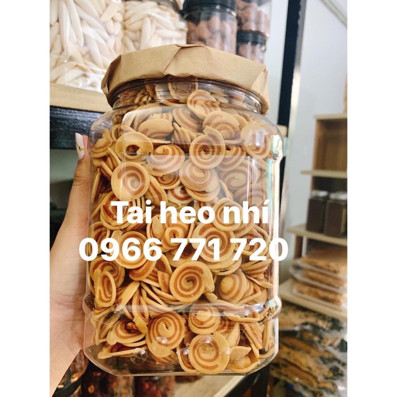 Bánh tai heo nhí ngon hũ 500gram, Đồ ăn vặt Sài Gòn