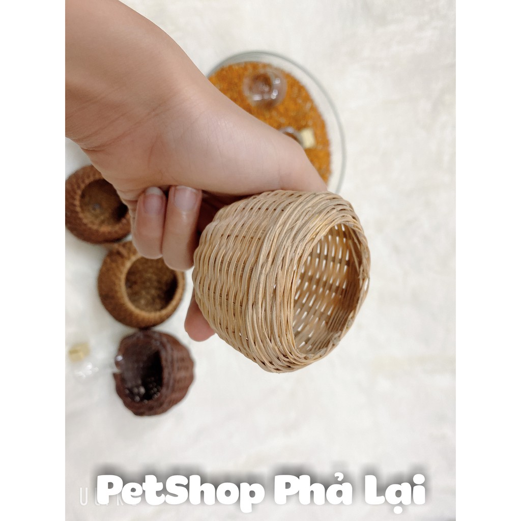 Cóng Tre đựng thóc, cám chim Cu gáy