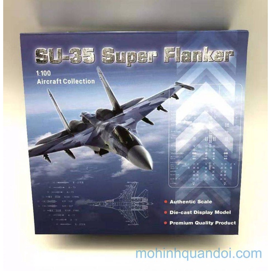 Mô hình máy bay Su-35 nhỏ Hợp kim Dài 15cm