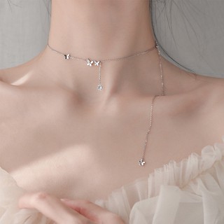 Dây Chuyền Mặt Hình Bướm Đính Đá (Có Thể Sử Dụng Như Choker)