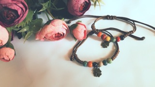 Vòng tay Handmade phối hạt gốm sứ