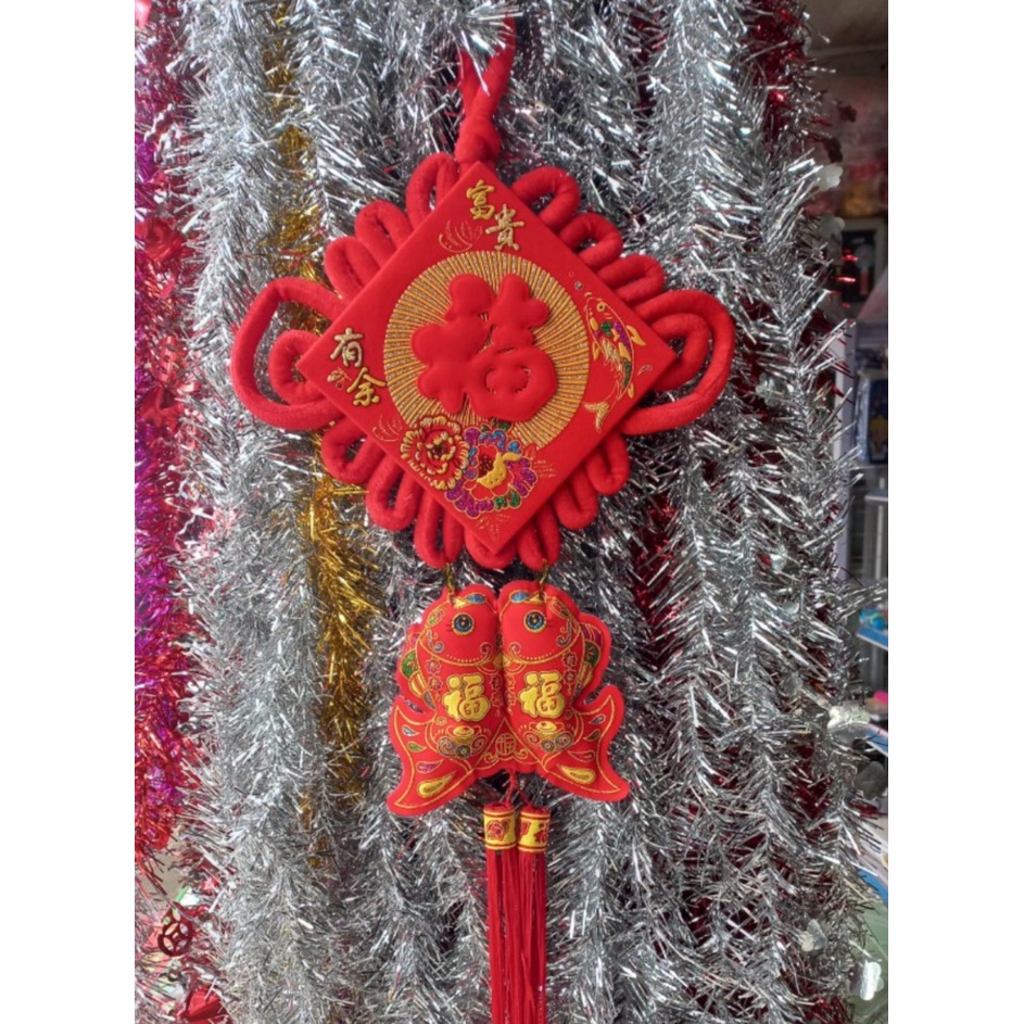 Khánh vuông, liễng treo tết nhung chữ Phúc trang trí tết nhiều kích cỡ