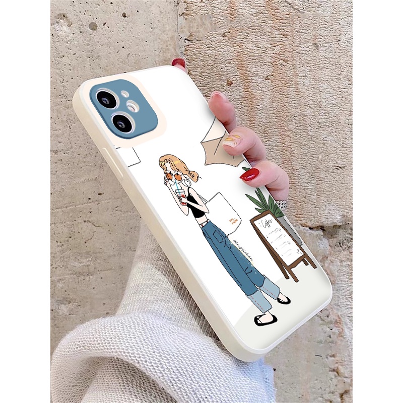 Ốp lưng iphone viền vuông chống sốc quý cô sang chảnh ốp iphone13/12/11/pro/promax/6/6s/7/8/se/2020/x/xs/xr/xsmax BVC