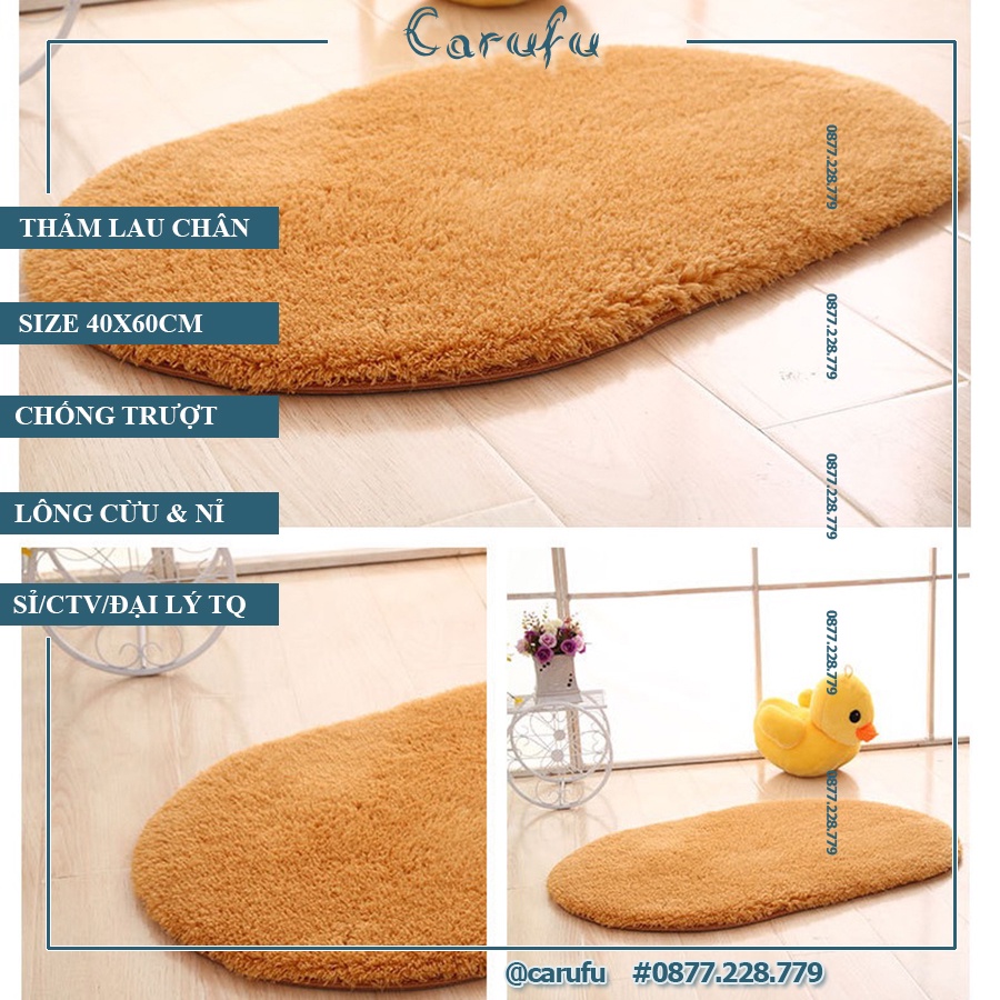 Thảm lau chân nhà bếp chống trượt cao cấp giá rẻ cho phòng khách phòng ngủ nhà bếp size 40x60cm