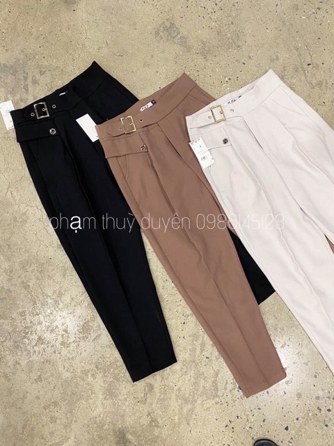 Quần Baggy vải khuy vuông - form chuẩn đẹp