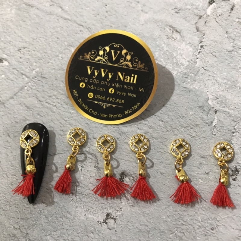 Charm Tết trang trí móng tay