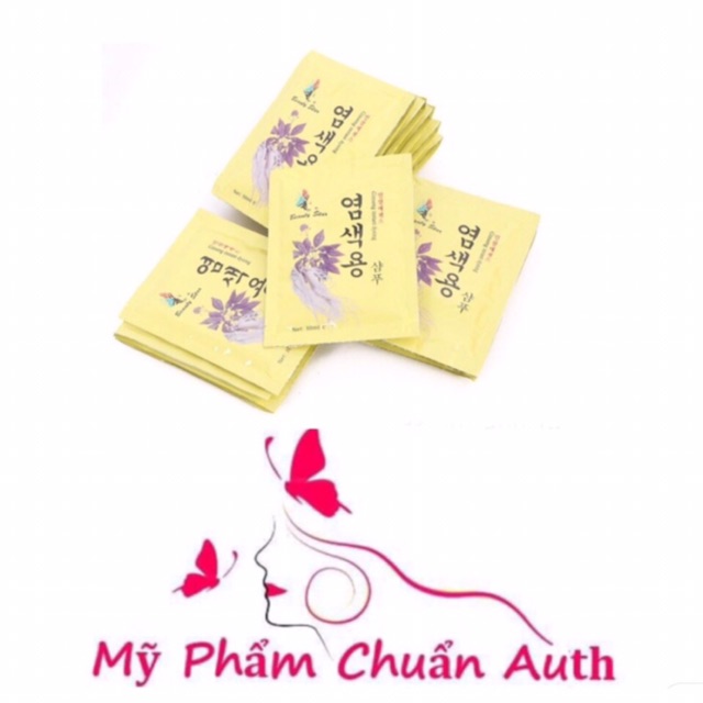 Set 10 gói dầu gội đen tóc Beauty Star Hàn Quốc