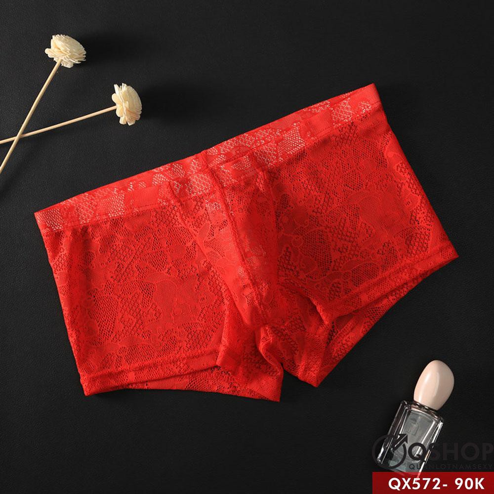 QUẦN LÓT BOXER NAM REN LƯỚI QX572 QSHOP