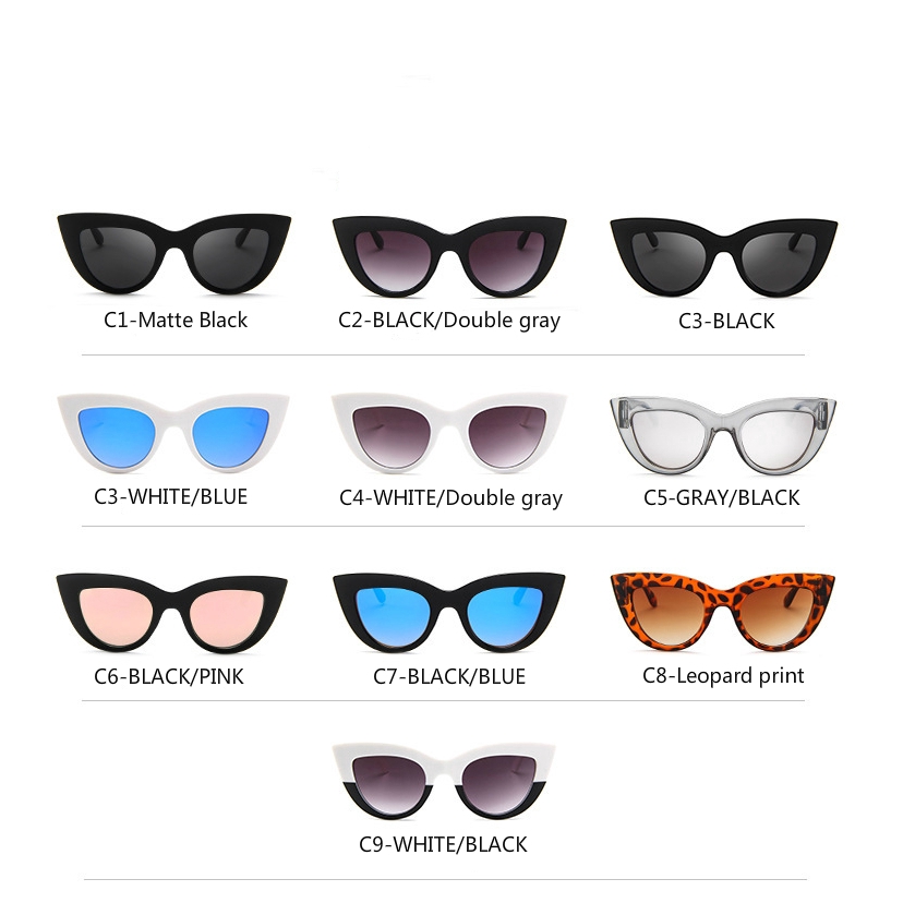 Kính mát mắt mèo phong cách Âu Mỹ cá tính thời trang