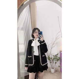 áo sơ mi nữ lụa nơ cổ siêu dễ thương hot hit 2021
