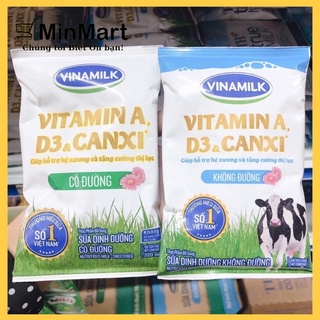 Sữa Túi Vinamilk 220ml Có Đường Không Đường MinMart
