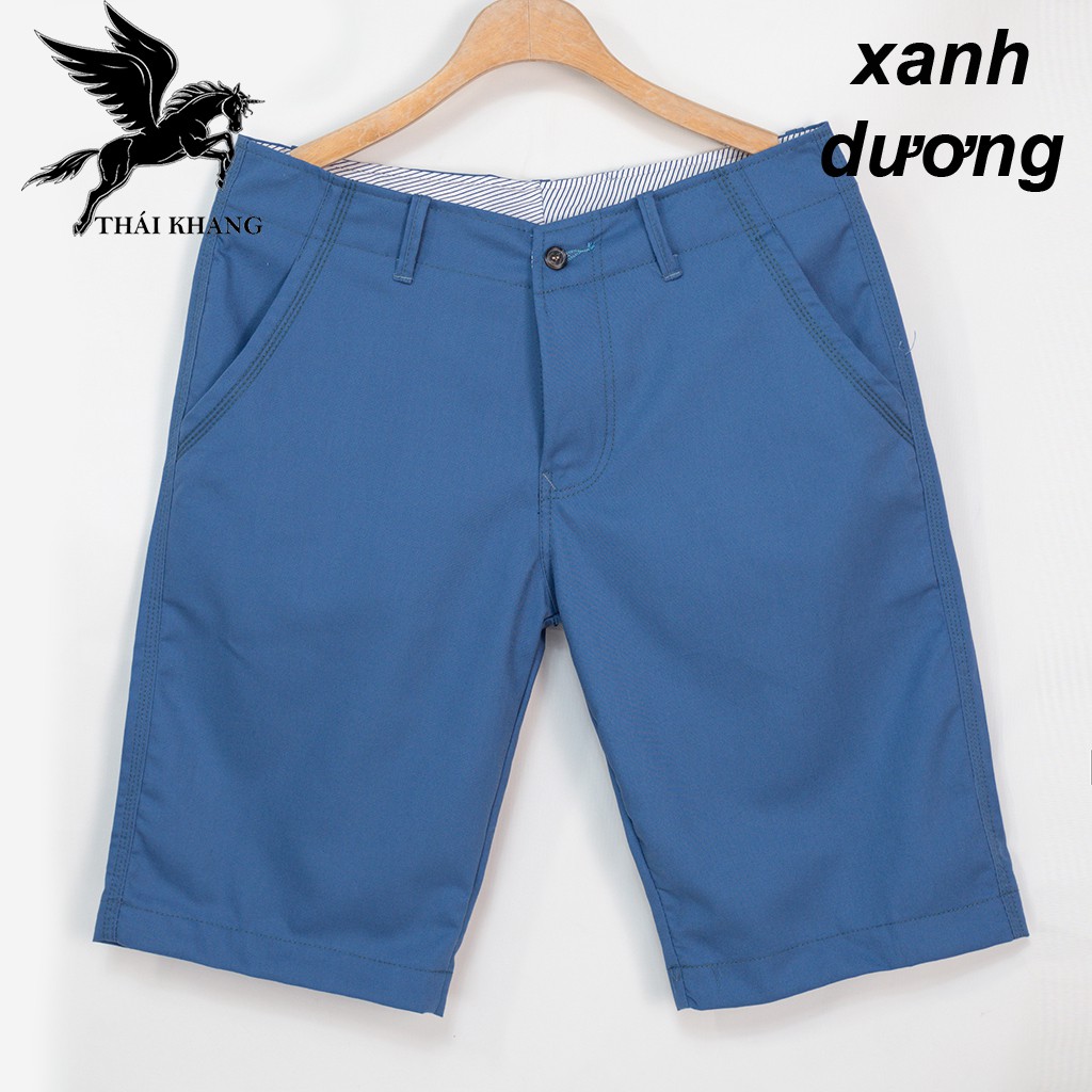 Quần short kaki nam Hàn Quốc vải cotton dày loại quần short kaki nam trẻ trung dài tới đùi gối SK1