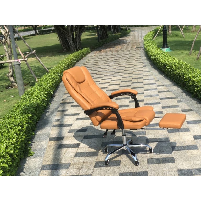 Ghế Giám đốc Lamis da cao cấp , ghế văn phòng da, nâng hạ ngã lưng xoay 360 độ, có gác chân.