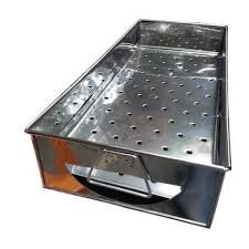 Khay (bếp) nướng than hoa bằng inox - vỉ nướng đặt trên bếp nướng