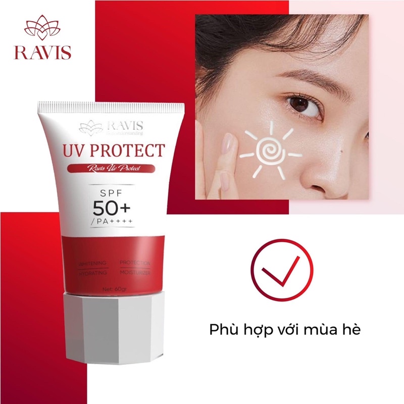 KEM CHỐNG NẮNG RAVIS MẪU CŨ
